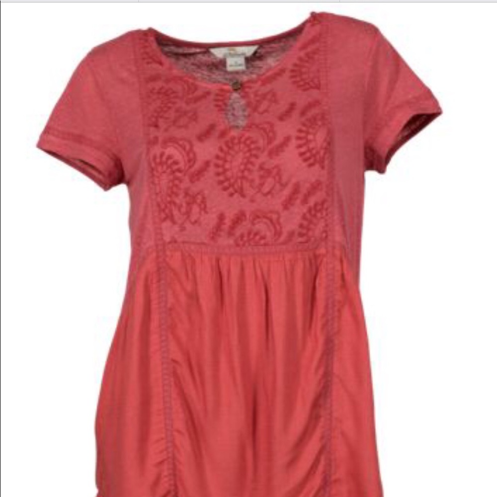 BOB TIMBERLAKE Summer Tunic Shirt burnt orange L